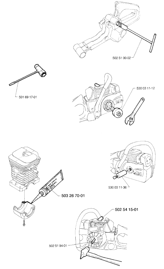 Схема ремонта бензопилы Husqvarna - 8 рисунок